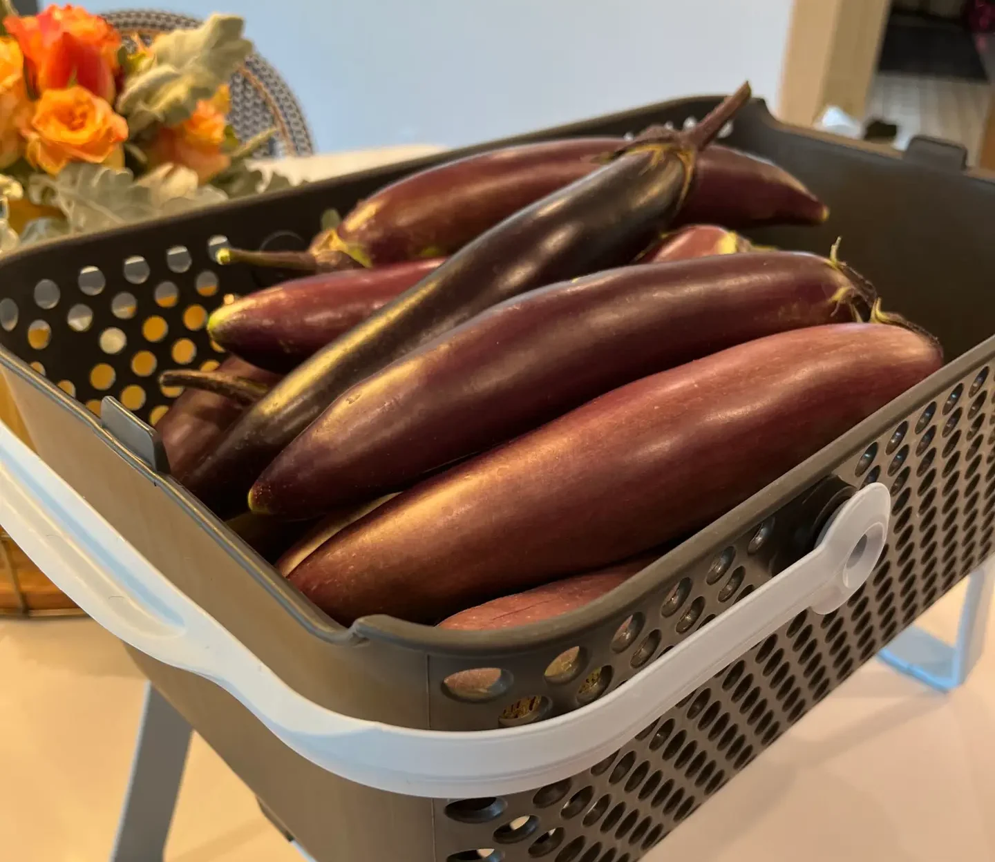 eggplant in a basket