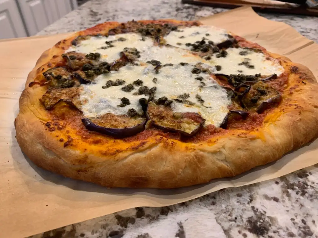 eggplant parmesan pizza